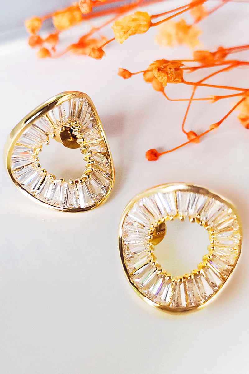18k Gold Earrings w, Fallen Leaf Chic in Gold or Silver | Eunoia Selects
