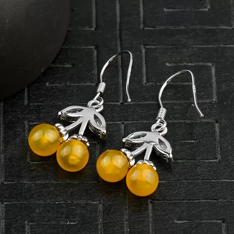 Cherry on sale amber earrings