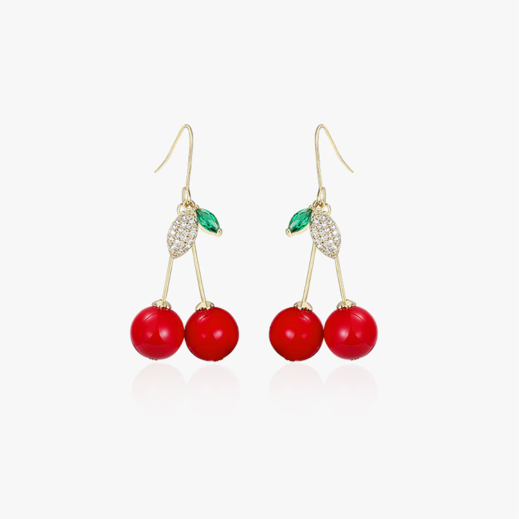 Cherry earrings deals forever 21